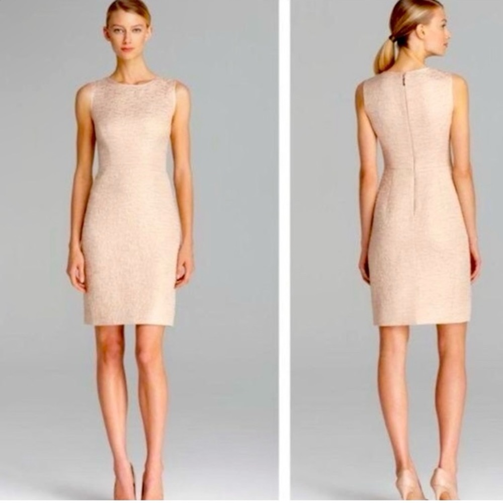 Kate Spade New York Della All that glitters rose gold sleeveless back zip dress